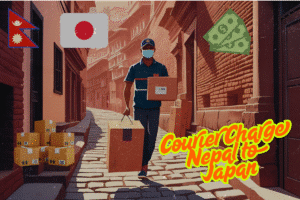 courier charge from nepal to japan